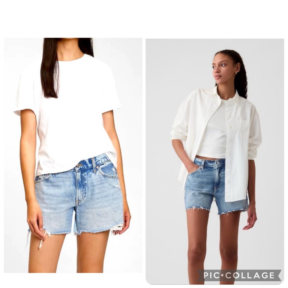 2 pair NWT GAP size 26 low stride jean short